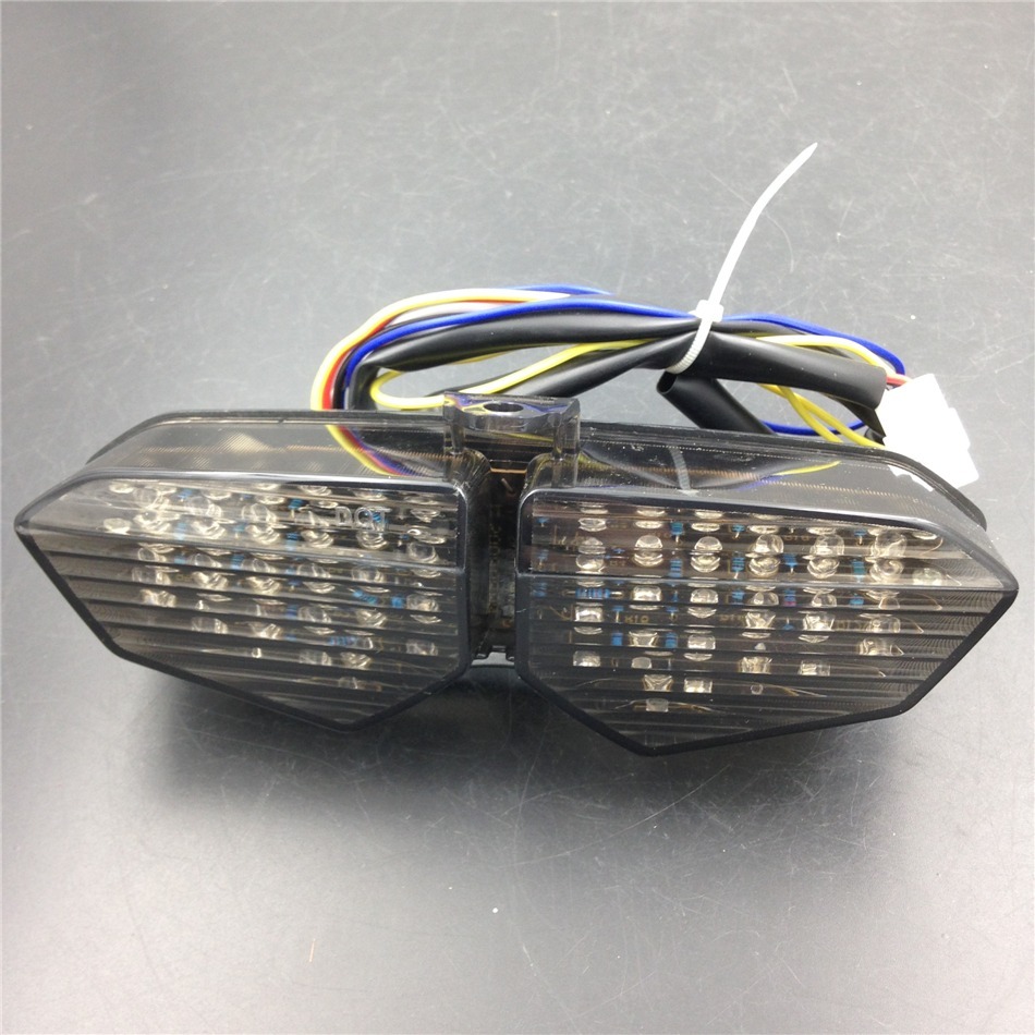 ABS Plastic Turn Signals Led Tail Break Light Smoke For Yamaha YZF-R6S 06 07 08