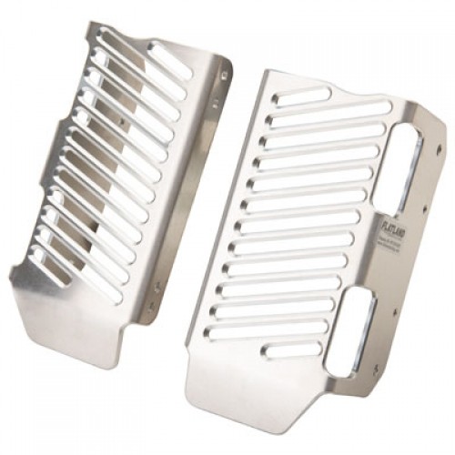 Flatland Racing Radiator Guards Silver 12-80