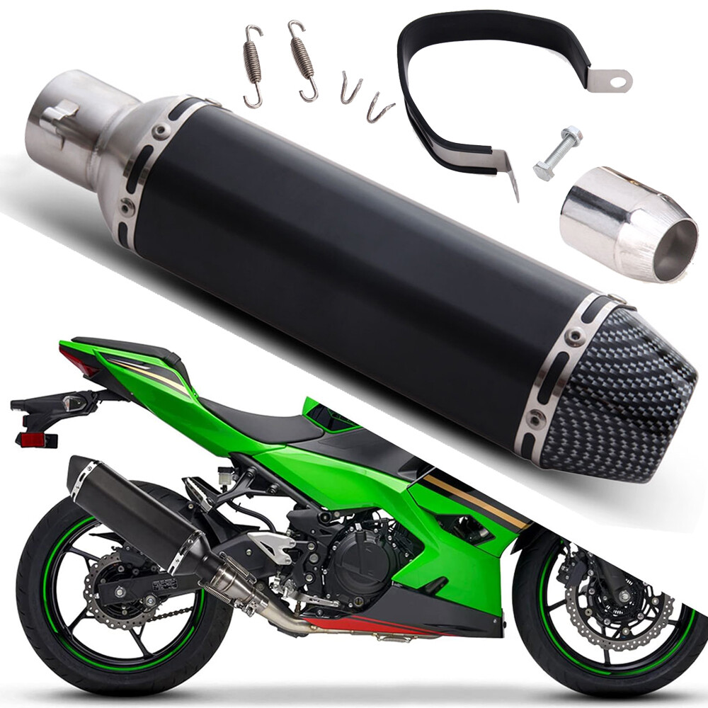 Universal Motorcycle Short Exhaust Muffler Silencer Slip On W/DB Killer 38-51mm