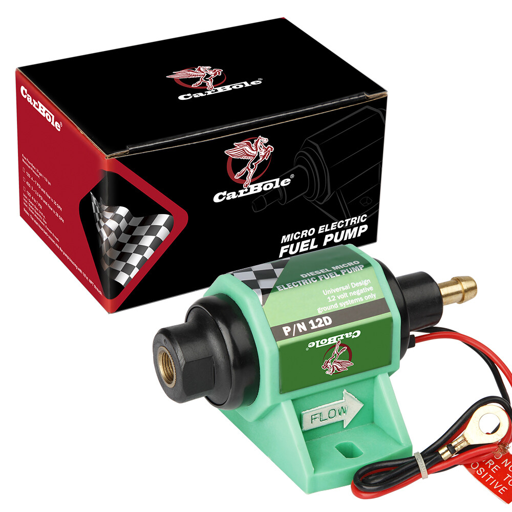 Universal Fuel Pump 35GPH 3/8 inch Inlet Outlet Diesel Transfer Pump 4-7PSI 12V