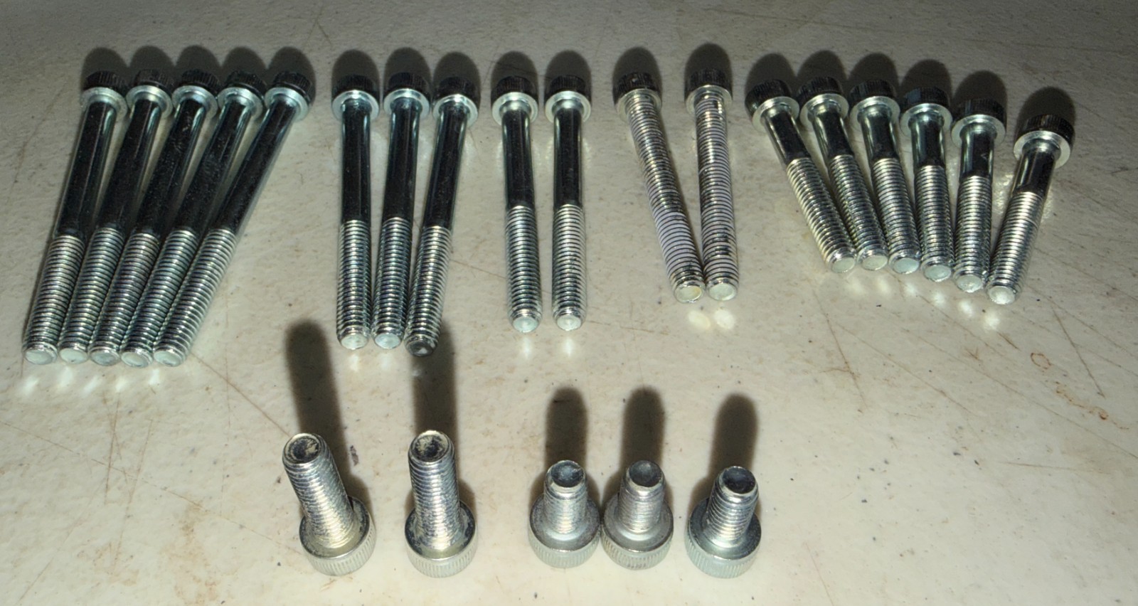 1EA NEW 22 PIECE LOWER ENGINE CASES ALLEN HEAD SCREW KIT CT70 1968-79 Z50