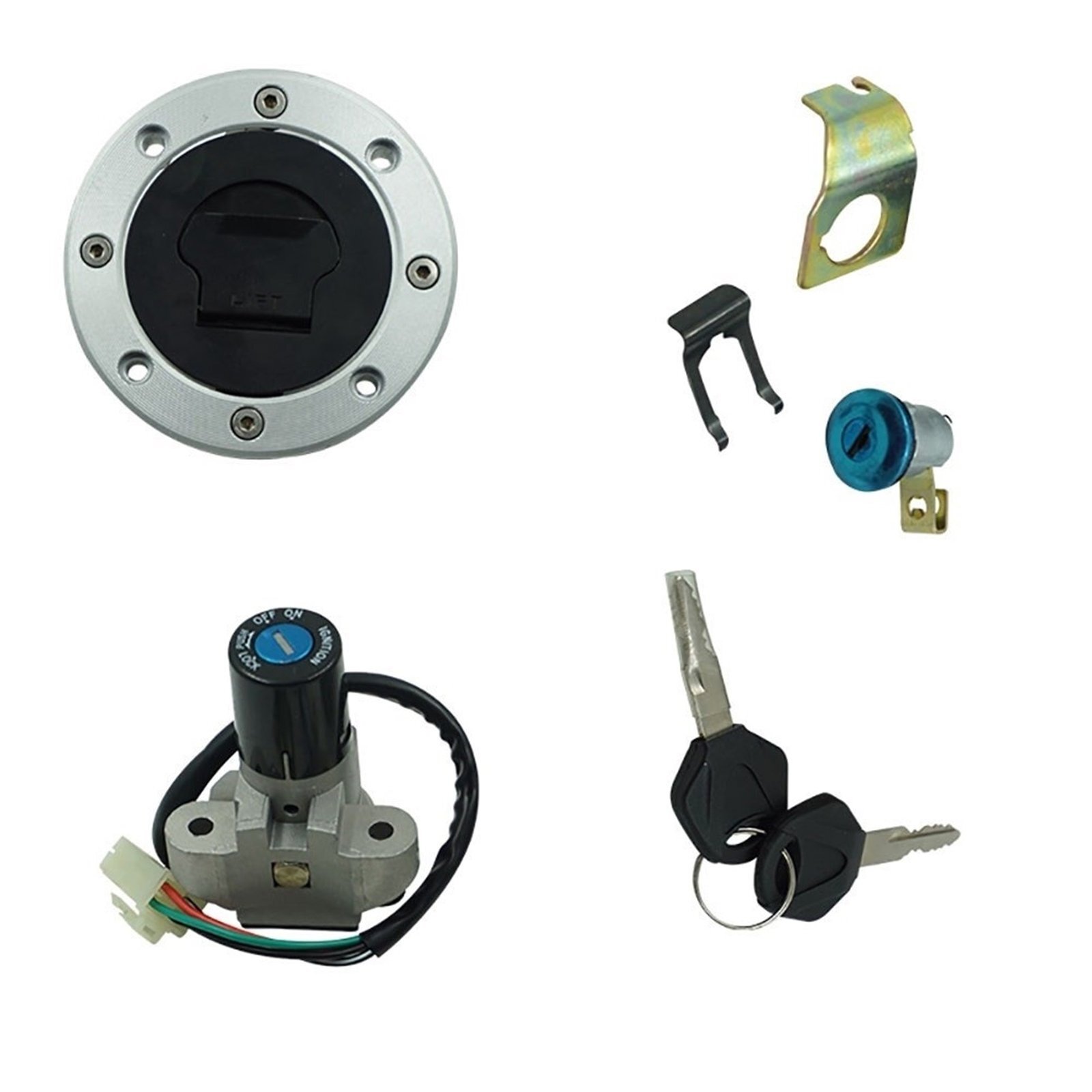Ignition Switch Lock Gas Cap Cover Key Set For Suzuki Katana GS500