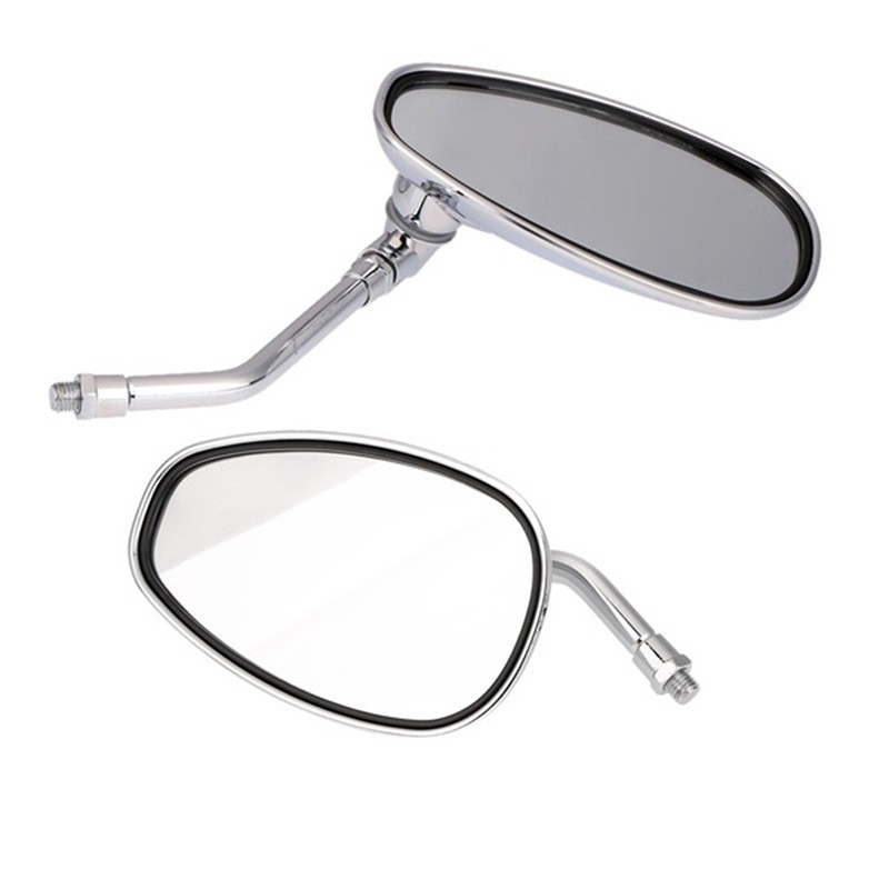 1 Pair of Chrome Motorcycle Rearview Mirrors for Suzuki B-King Bandit 1200