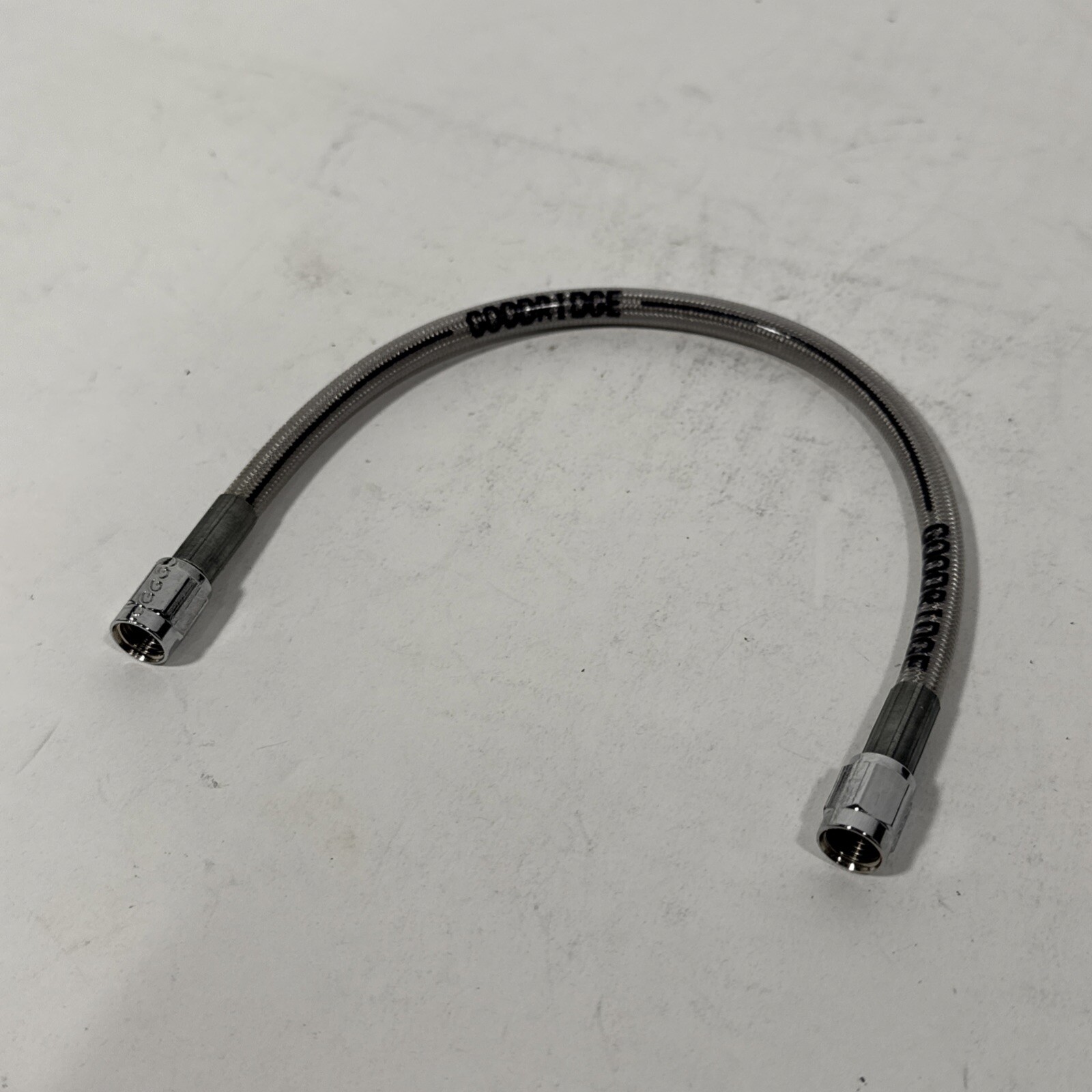 Universal Clear Coat Brake Hose with AN-3 Chrome Ends, 11” Long