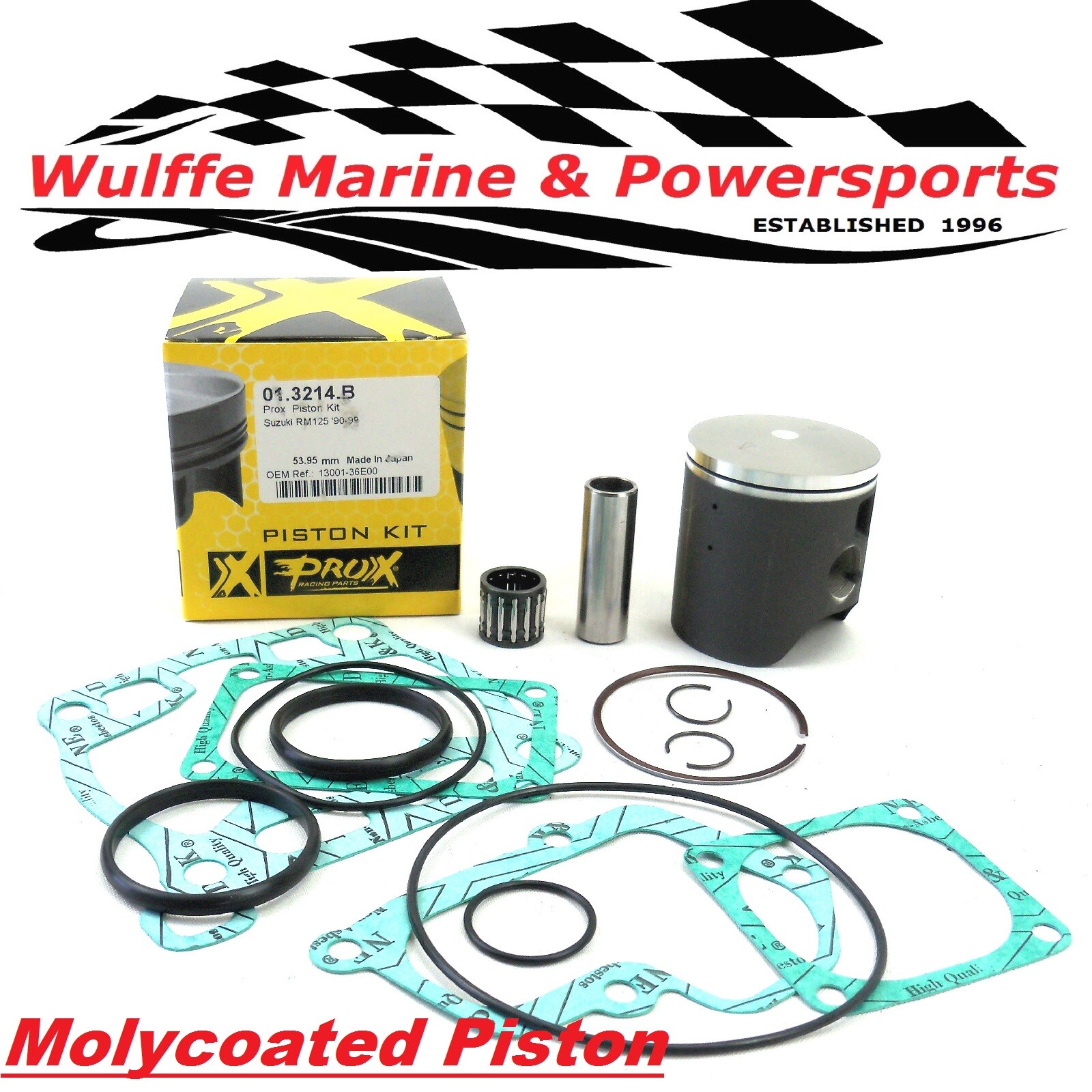 Piston Kit Suzuki RM125 98-99 Top End Rebuild ProX 54mm STD Bore Gaskets Bearing
