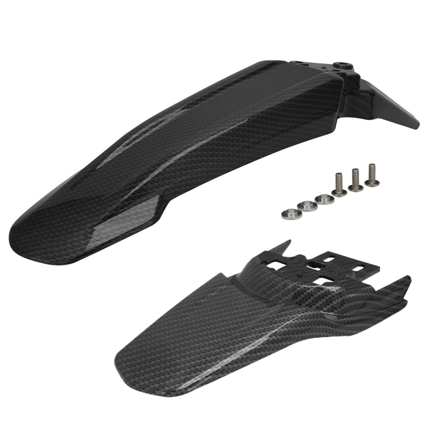 Front Fender + Rear Fender for Surron Sur Ron Light Bee X/S Carbon Fiber pattern