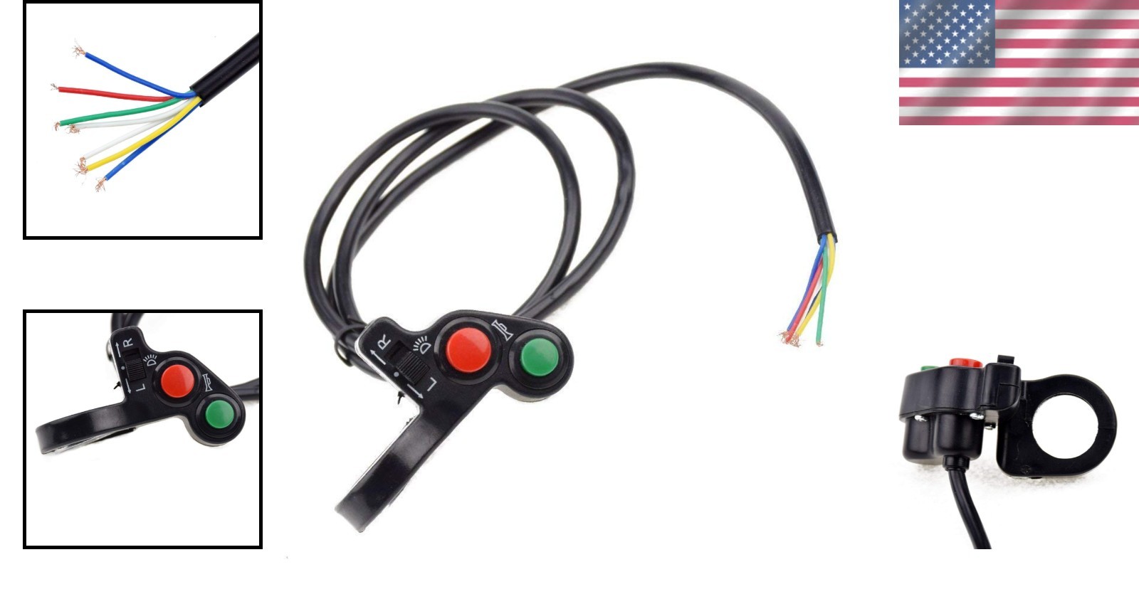 Durable Head Light Switch for Scooter, ATV, and Dirt Bikes – On/Off Control