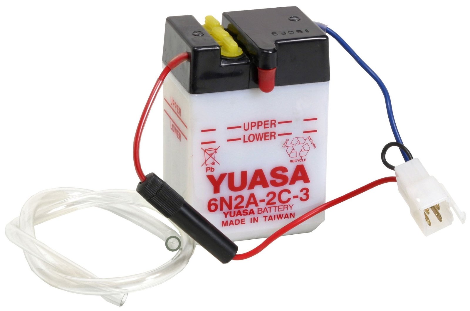 Yuasa YUAM262C3 6N2A-2C-3 Battery, Multi-Colored