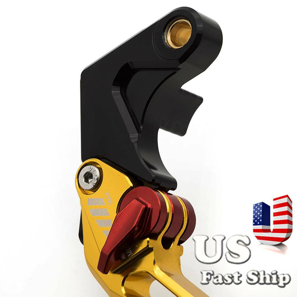 3D Long Rhombus Brake Clutch Levers w/Grips For R6S CANADA VERSION 2006 R1 04-08