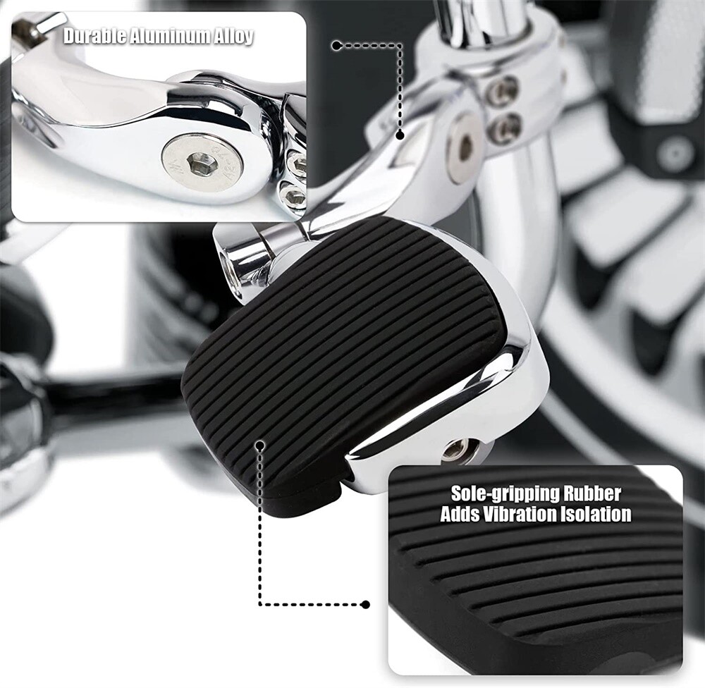 New Foot Pegs Rest Pedal 1.25″ Highway For Harley Touring Sportster Softail Dyna