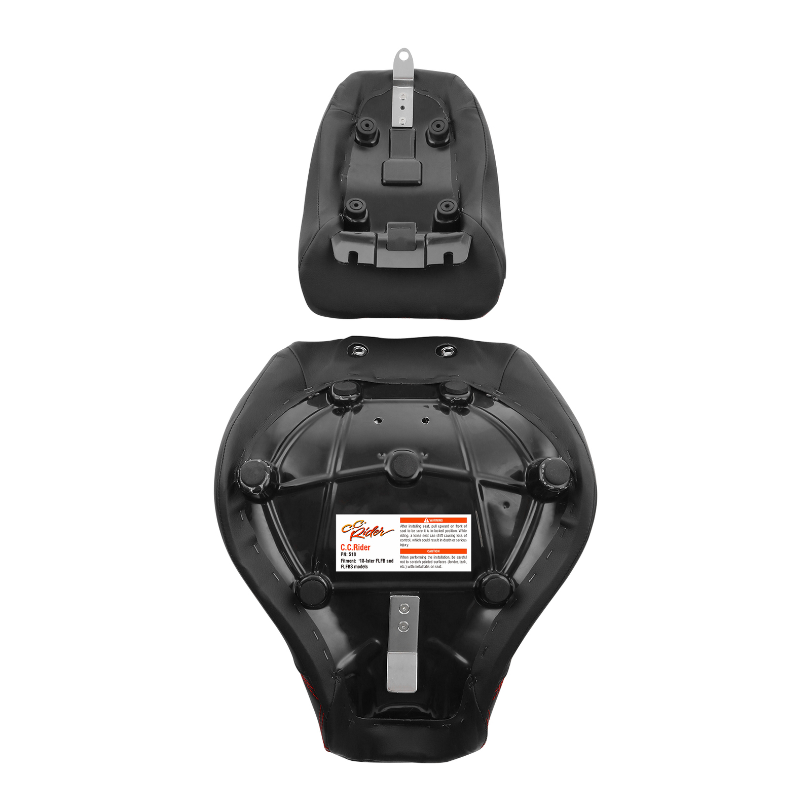 Rider Driver Passenger Seat Fit For Harley Fat Boy FLFB 114 FLFBS 2018-Up Black