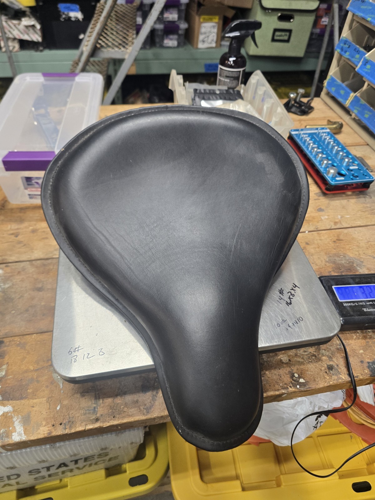 Corbin Gentry Black Leather Police Solo Seat – Part 47-0114 Panhead 45 WL Servi