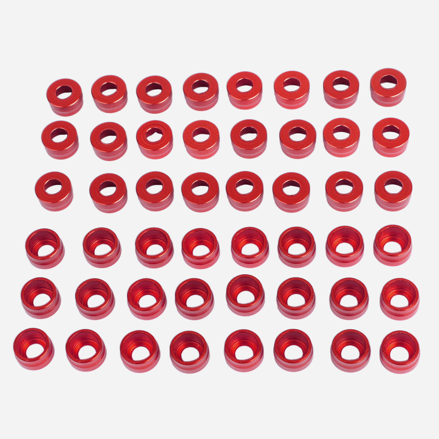 48X Red Engine Bolt Cover Caps For Harley Touring Electra Road Street Glide FLHX