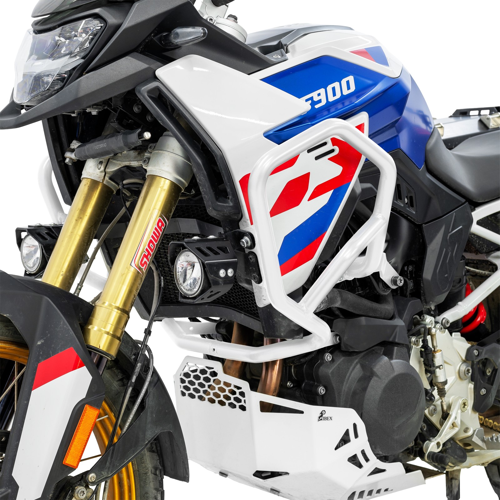 ZIEGER Crash Bars Compatible with F 900 GS (MG90) Crash Protection White
