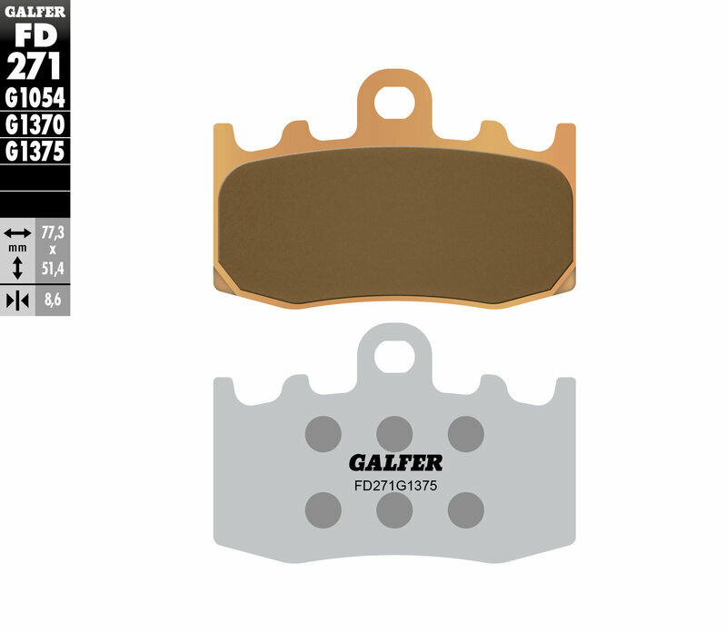 Galfer Brake Pads HH Sintered Ceramic Compound G1375 Fits BMW