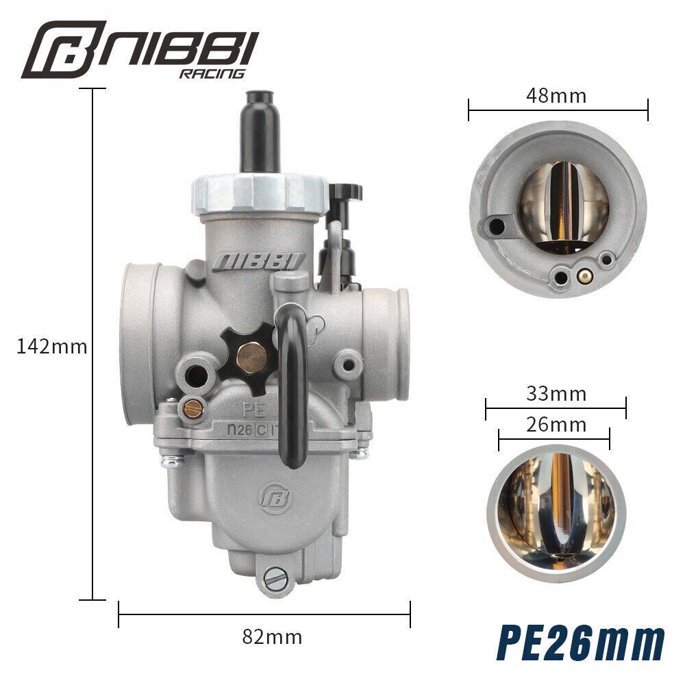 NIBBI PE26 Performance Carburetor for Suzuki DRZ125 DR-Z125 DRZ125M 2003-2024