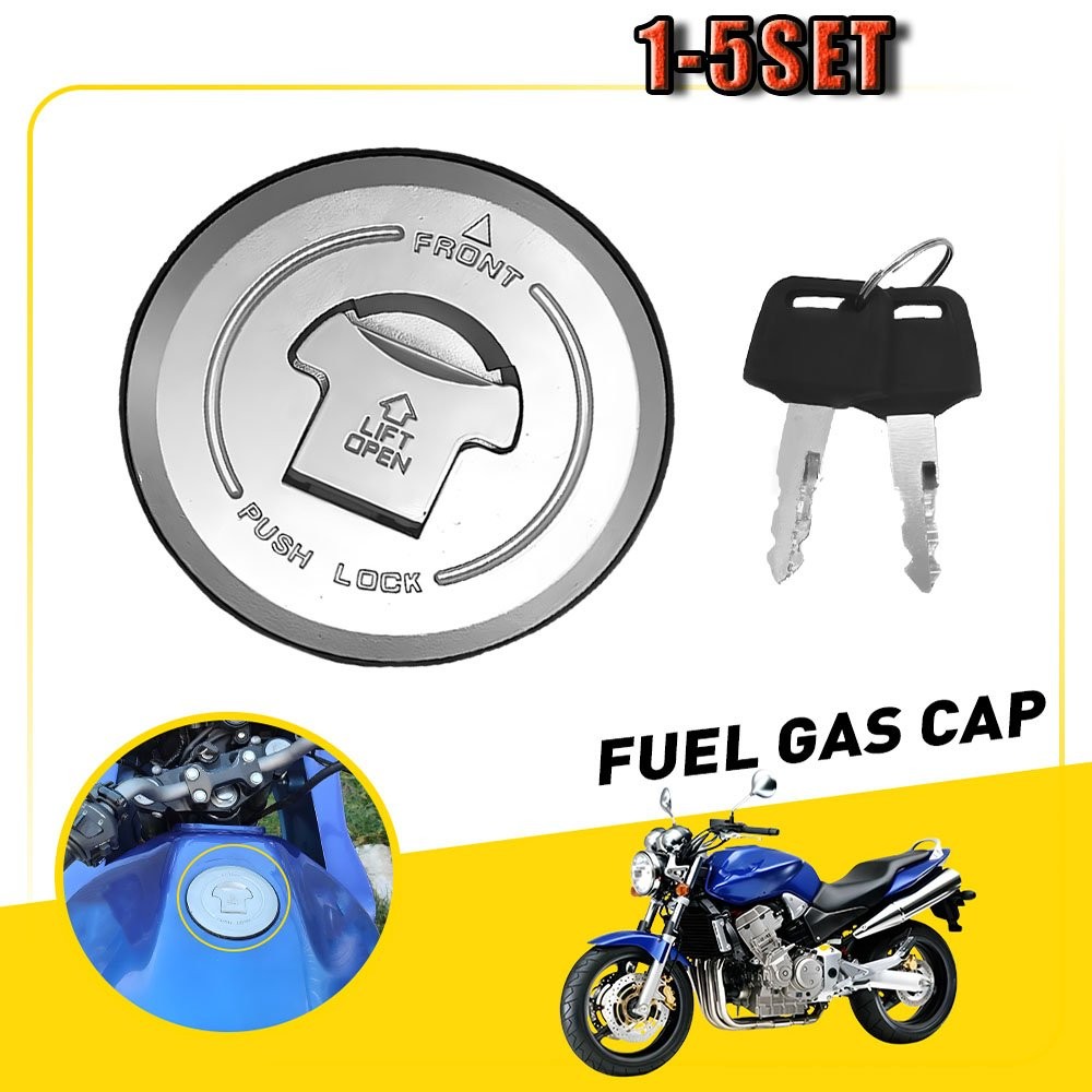 Fuel Tank Gas cap and Keys For CBR250R CBF125 VTX1800 VTR250 1-5SET