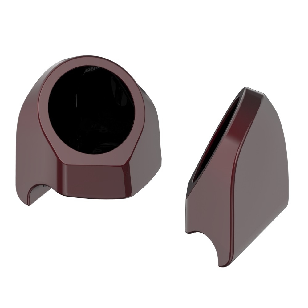 6.5 inches Speaker Pods CRIMSON RED SUNGLO Fits Advanblack Harley King Tour Pack