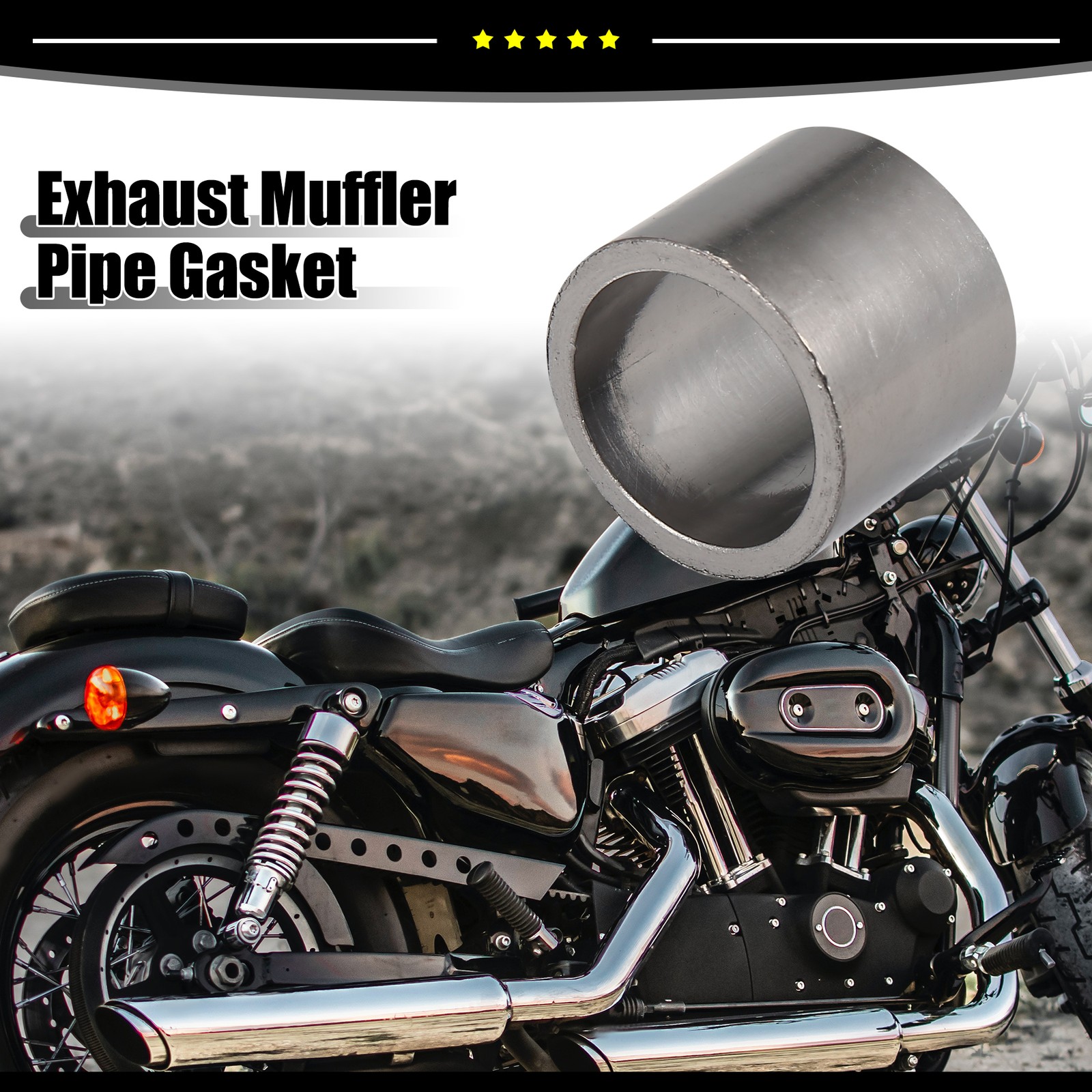 32mm ID 40mm OD Motorcycle Exhaust Muffler Pipe Gasket for Dirt Pit Motocross