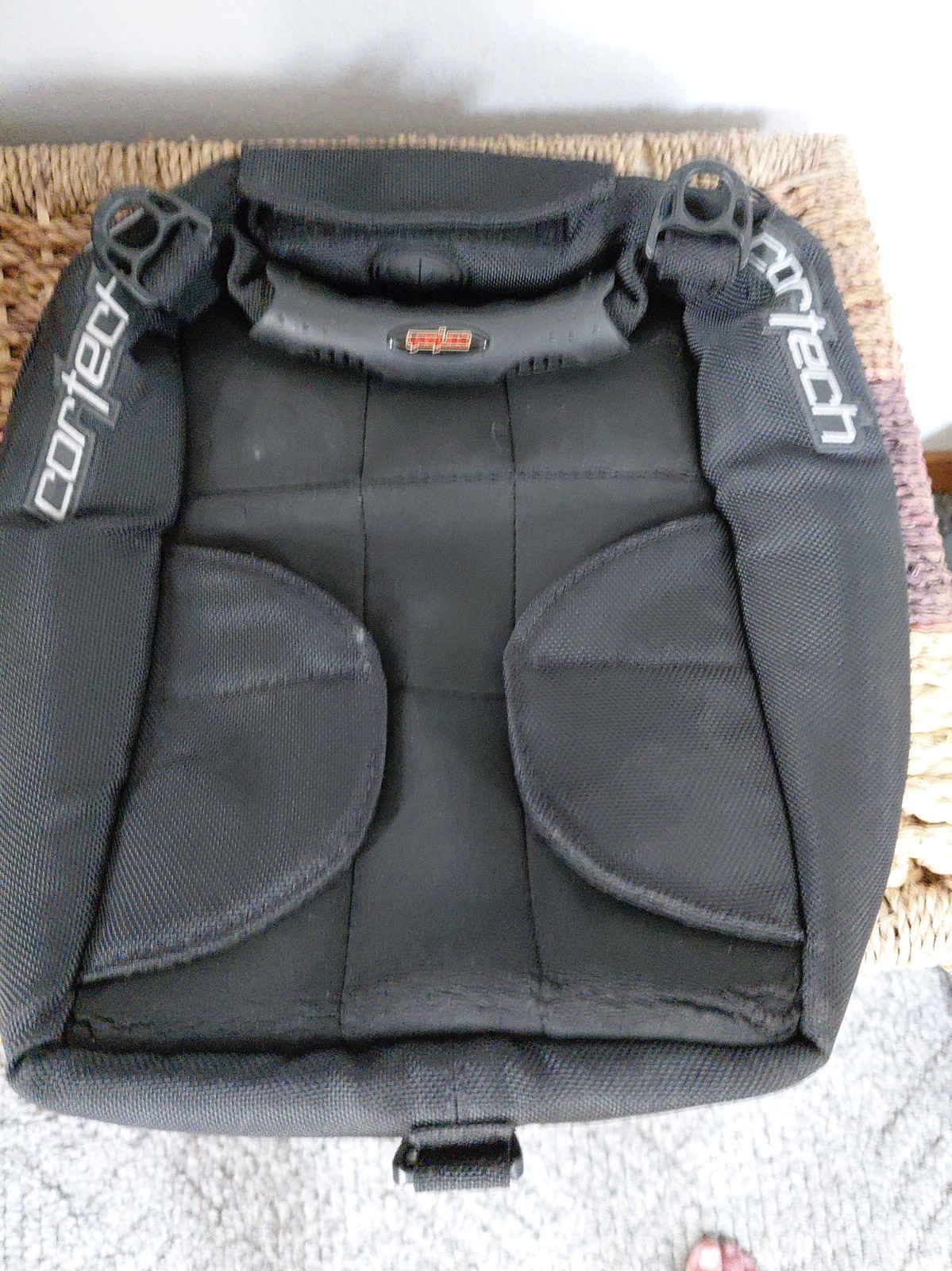 Cortech Mini Tank Bag Magnetic 82-401 Motorcycle Black Textile Expandable