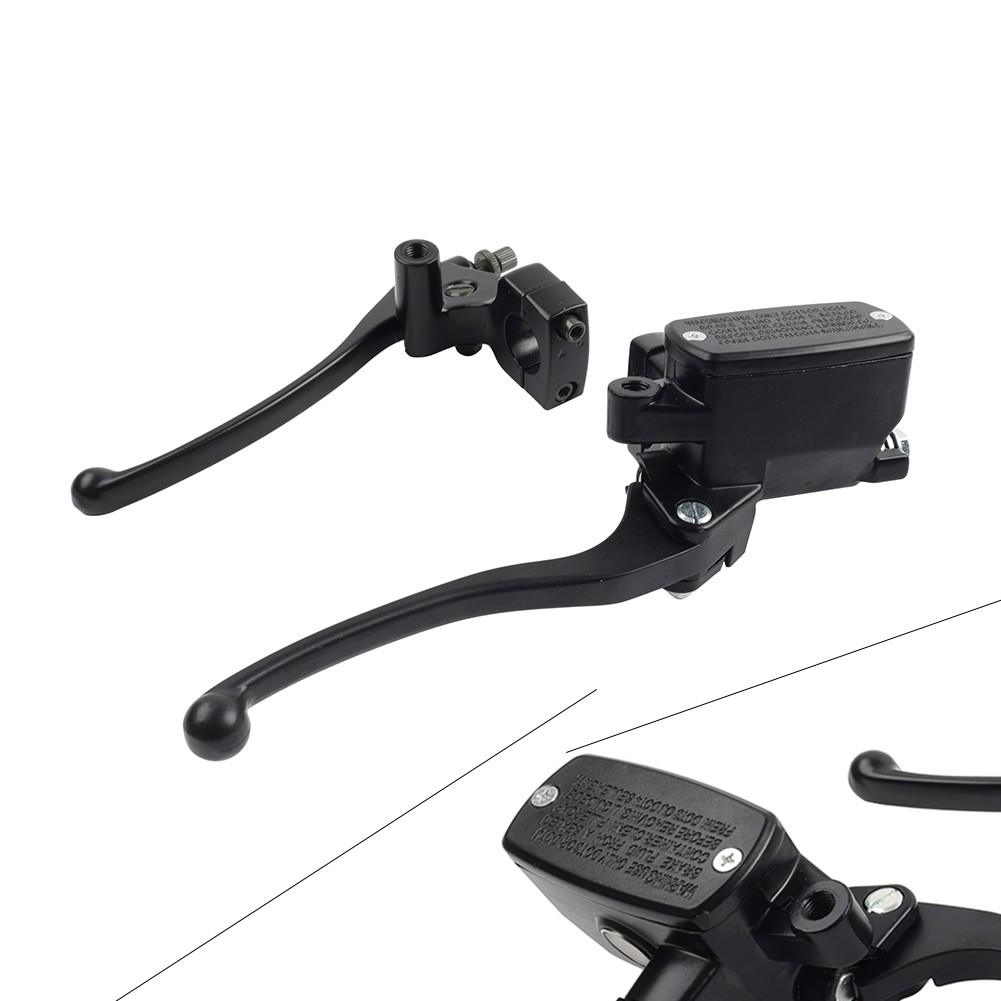 1” 25mm Left Clutch Lever Right Hydraulic Brake Master Cylinder Lever Black