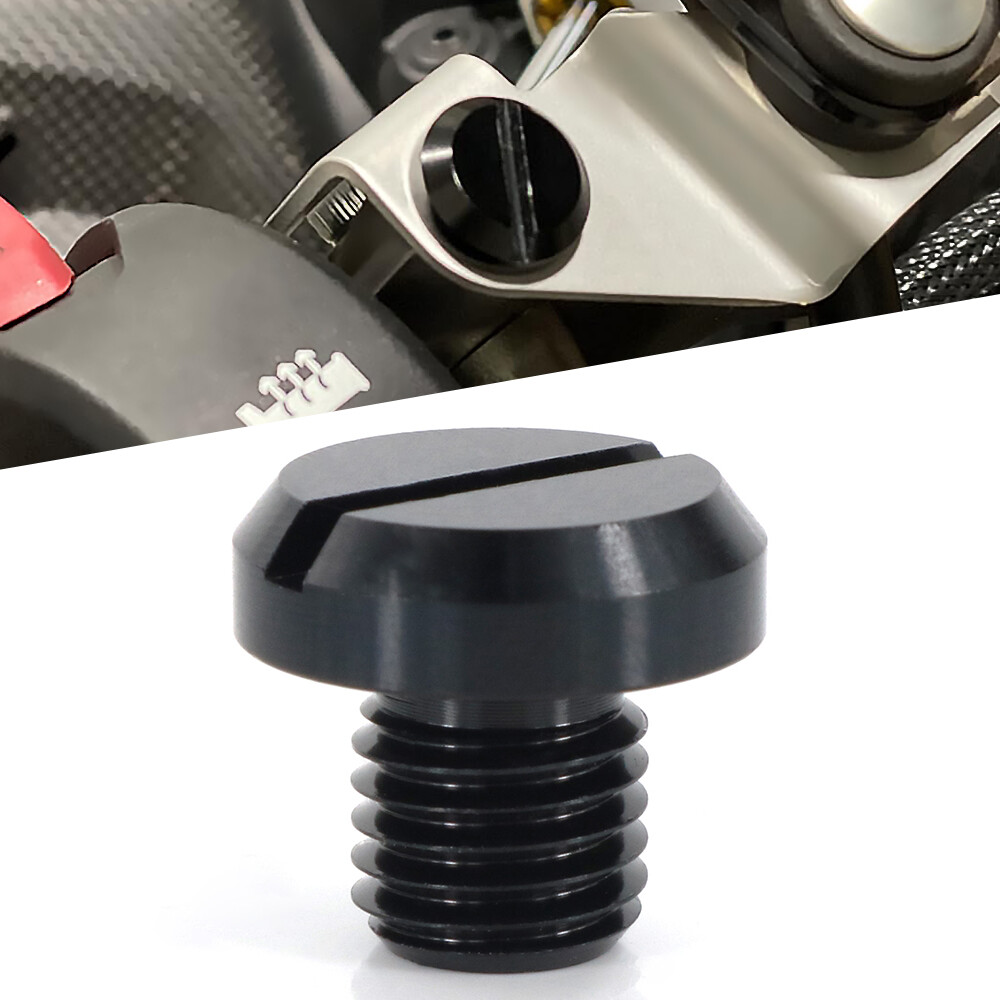 Fit For Yamaha Billet Aluminium Threaded Motor Mirror Blanking Hole Plug Bolt
