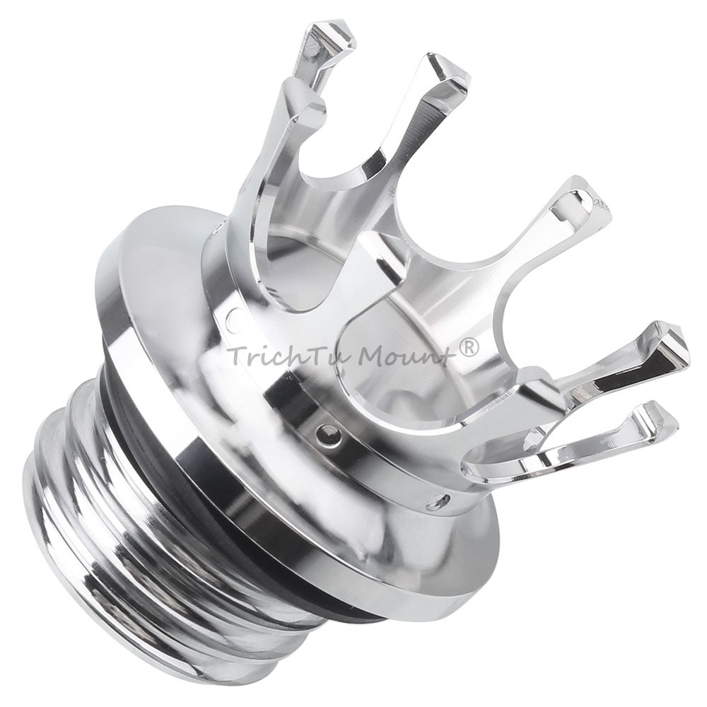 Chrome King Crown Style Fuel Tank Cap Gas Cap For Harley Sportster Touring Dyna