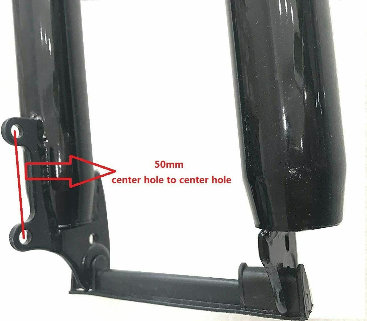 CDHPOWER Bicycle Fork 26″ Triple Tree Suspension Fork (Black) & CNC Handle Bars