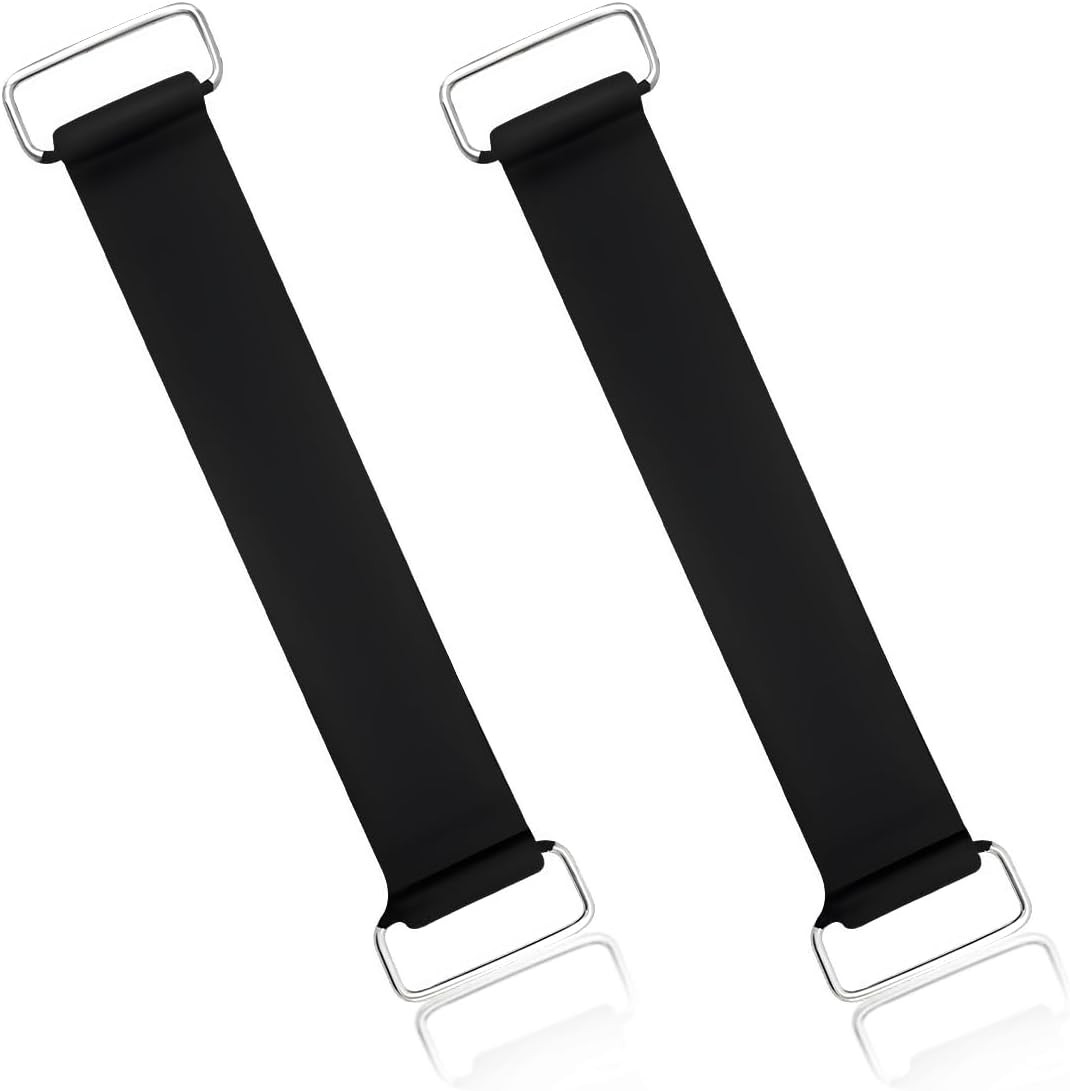 Motorcycle Battery Strap, 2-Piece Stretchable Rubber Band Holder BelColor: 2 PCS