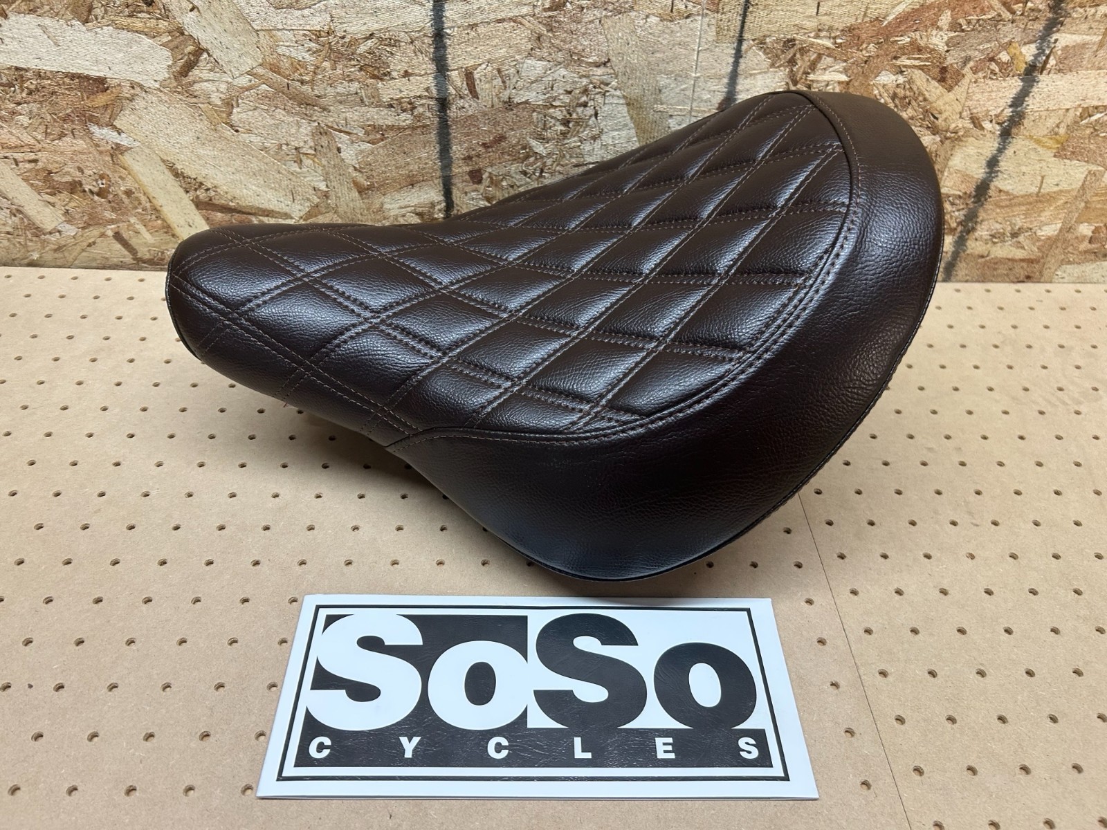 Triumph Bonneville Speedmaster Solo Seat quilted Brown #A9700441