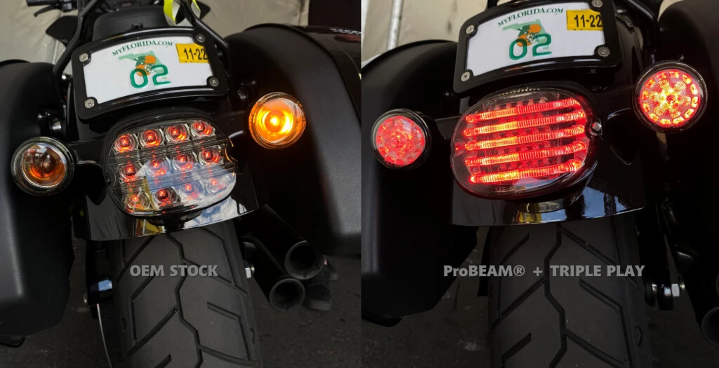 Custom Dynamics Smart Triple Play Harley M8 FXLRS FXLRST Heritage Run Brake Turn
