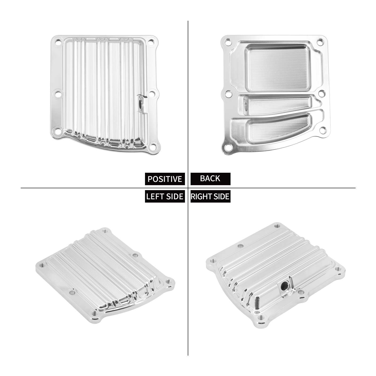Aluminum Chrome Transmission Top Cover Fit For Harley Touring 17-24 Softail 18+