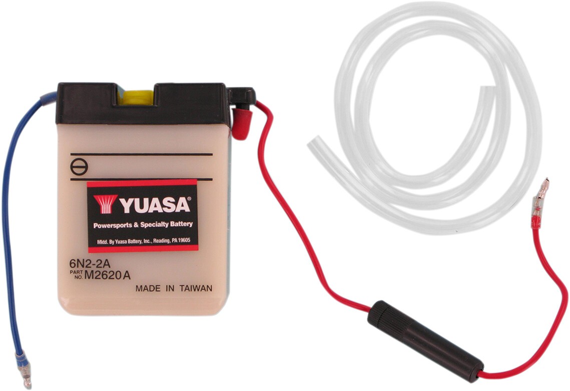 Yuasa 6N2-2A Conventional 6V Motorcycle Battery YUAM2620A