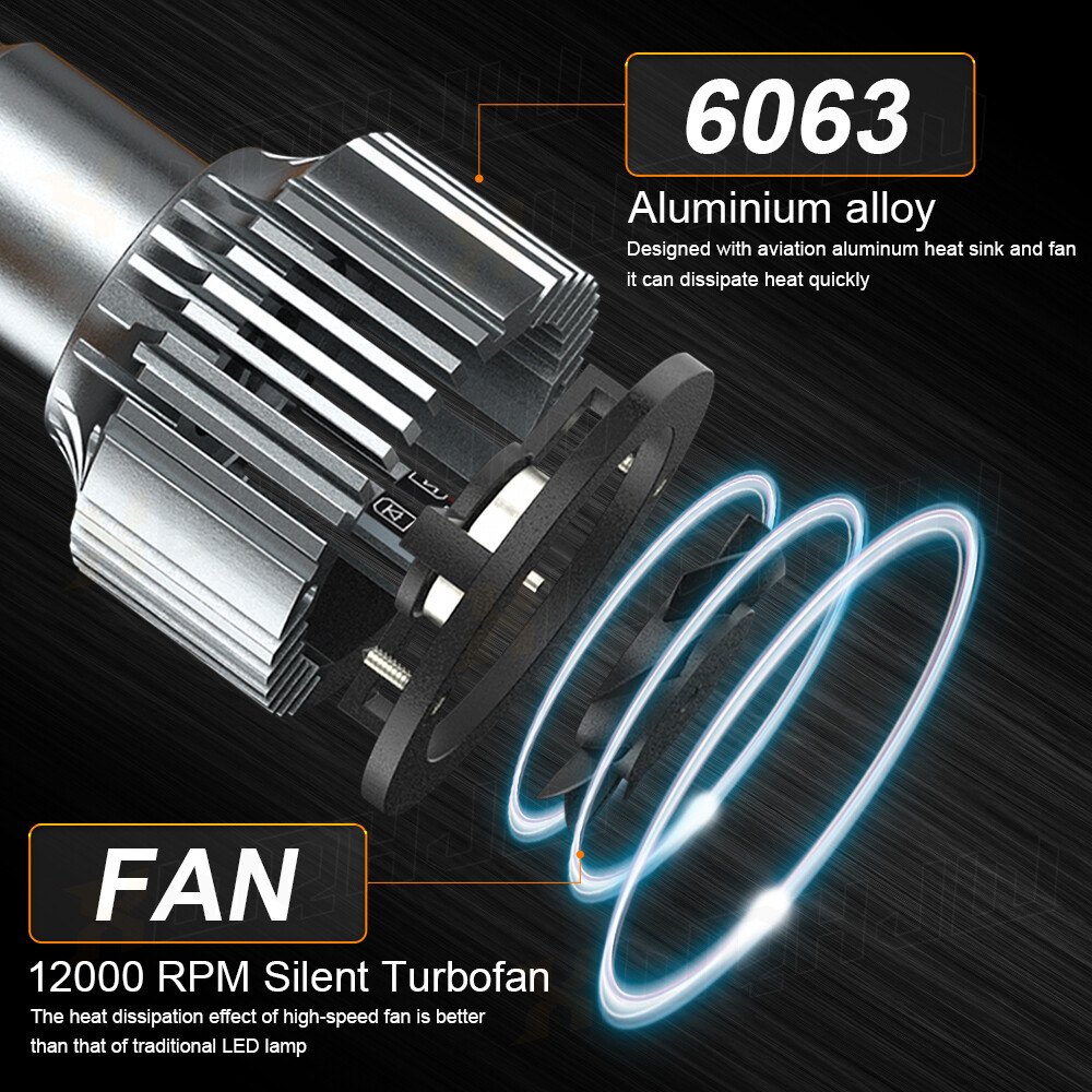 For Honda RVT1000R 2000-2006 RC51 6000K 2X H7 LED Headlight Bulbs Conversion Kit