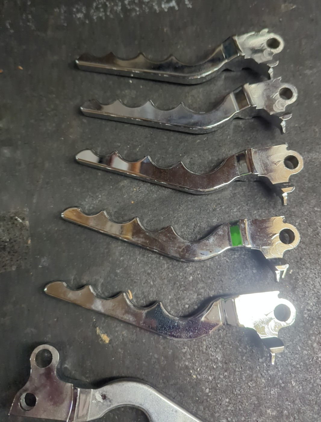 Lot Of Aluminum Chrome Brake Clutch Lever For Harley