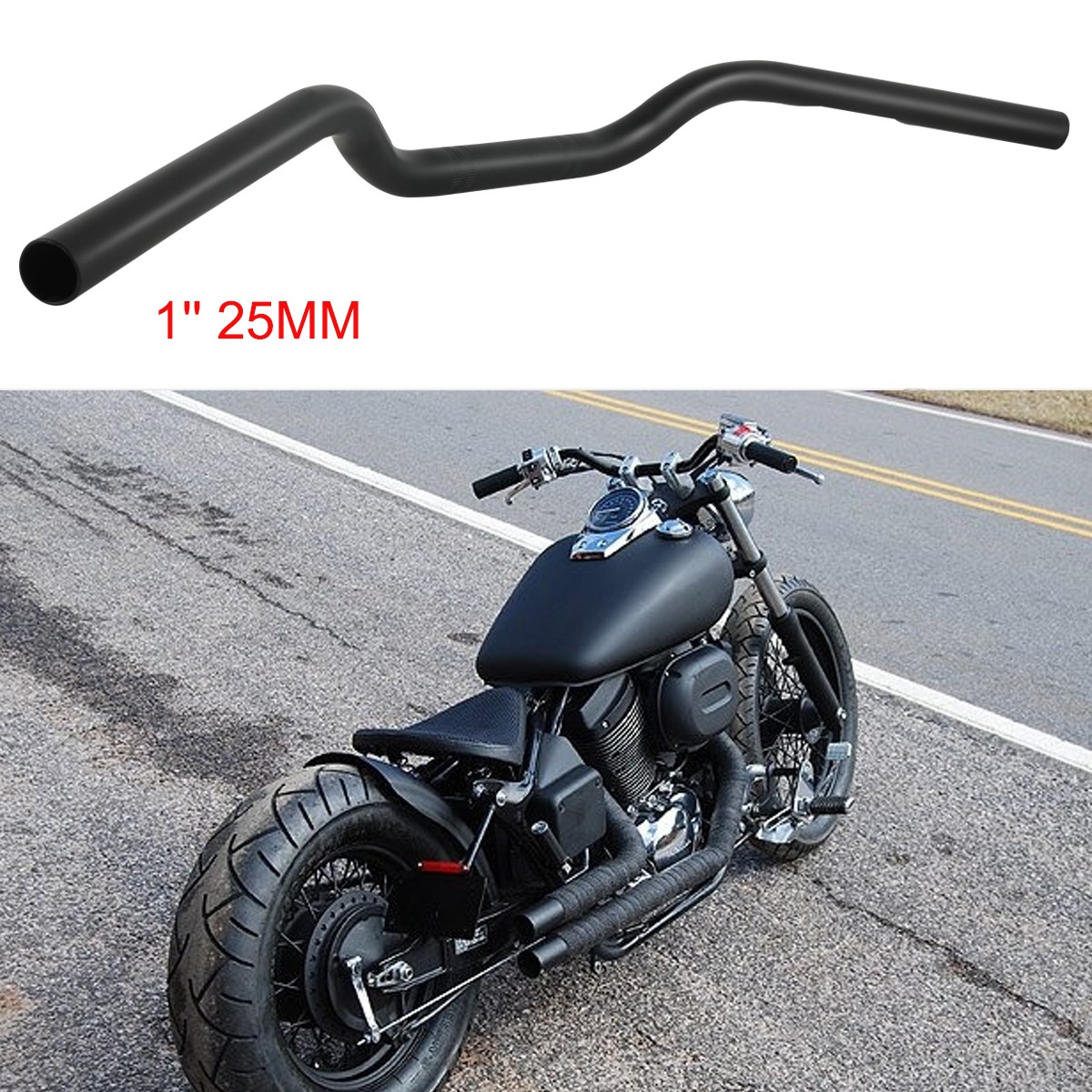 For Honda Shadow Spirit 750 VLX VT 600 1100 Motorcycle 1″ 25mm Handlebar Tracker