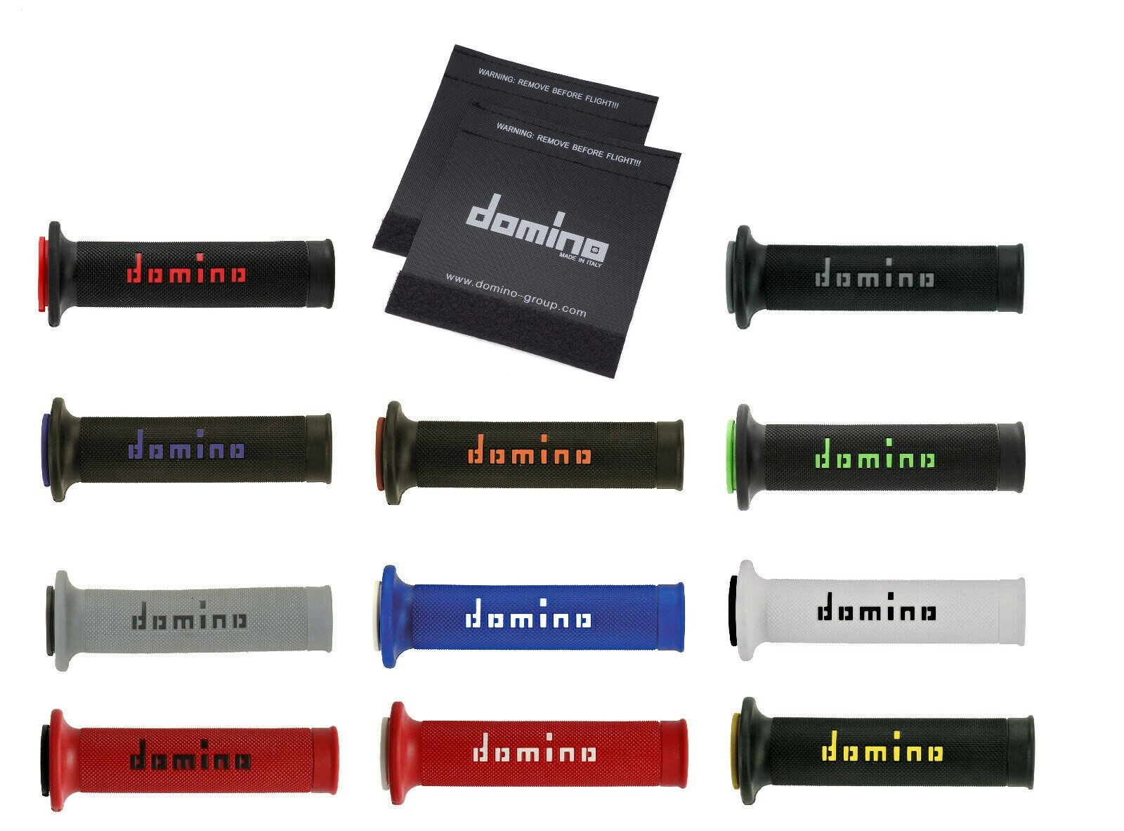 Domino XM2 A010 Motorcycle Race Grips Track Bike & Grip Covers Protectors
