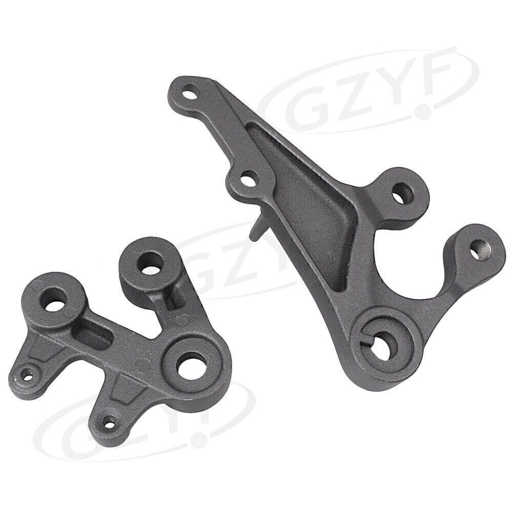 Front Footpegs Footrests Bracket Kit Fit Suzuki GSXR1000 2005-2010 Driver Rider