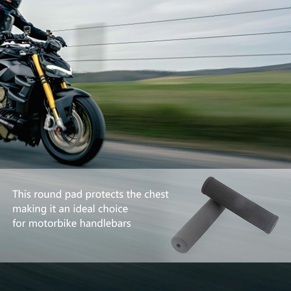 2 Pack Black Crossbar Handlebar Round Foam Pad Protector 7.87 And 9.84 Inch