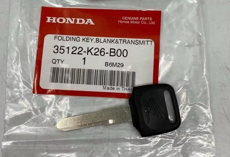 Honda Genuine OEM Key Blank 35122-K26-B00 Fits Grom 125 MSX125 2017–2024