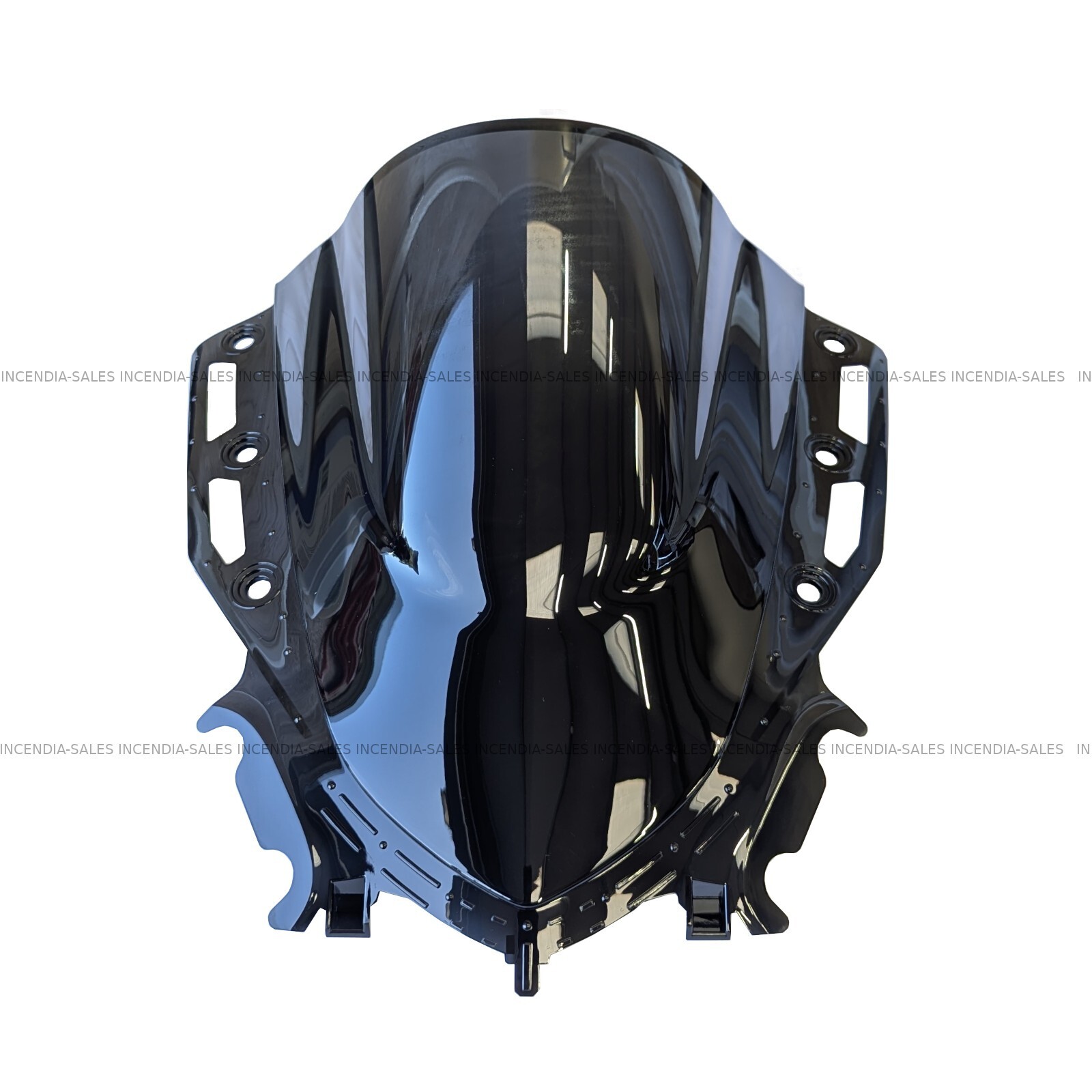 Yamaha YZF R125 Black Double Bubble Windscreen Windshield Screen 2023-2024