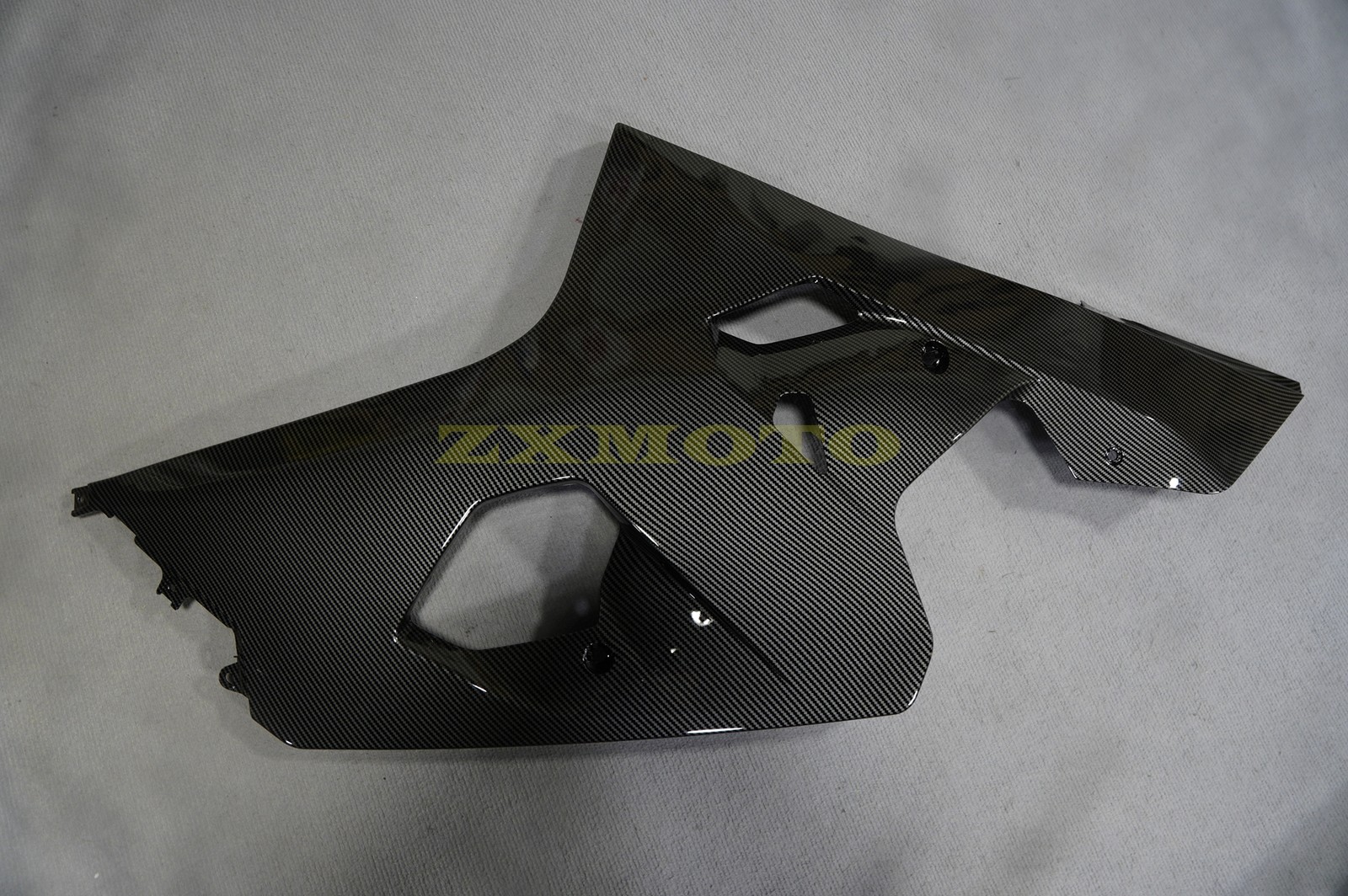 Black Carbon Fiber Fairing Kit +Tank Cover+Bolt For Suzuki GSXR600/750 2004-2005