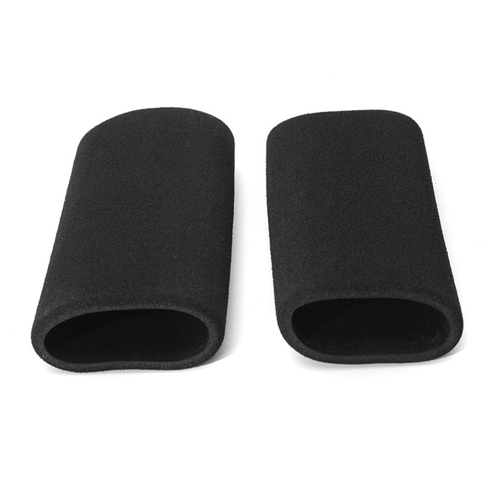 2x Motorcycle Foam Comfort Handlebar Grip Covers Protector Black