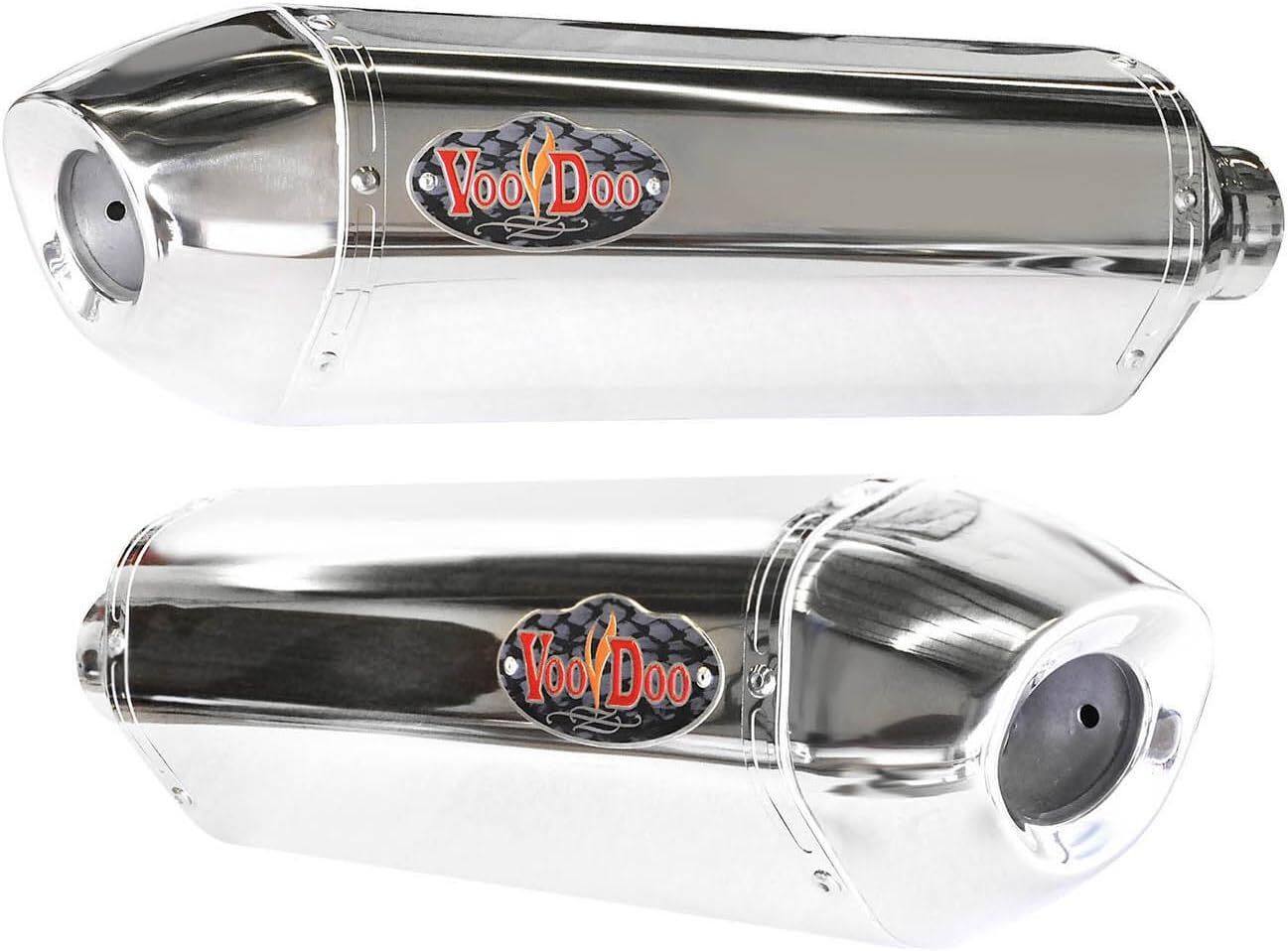 Suzuki HAYABUSA 2008-2020 DUAL SLIP-ON Exhaust With Mid Pipes Voodoo VPEBUSAK8P