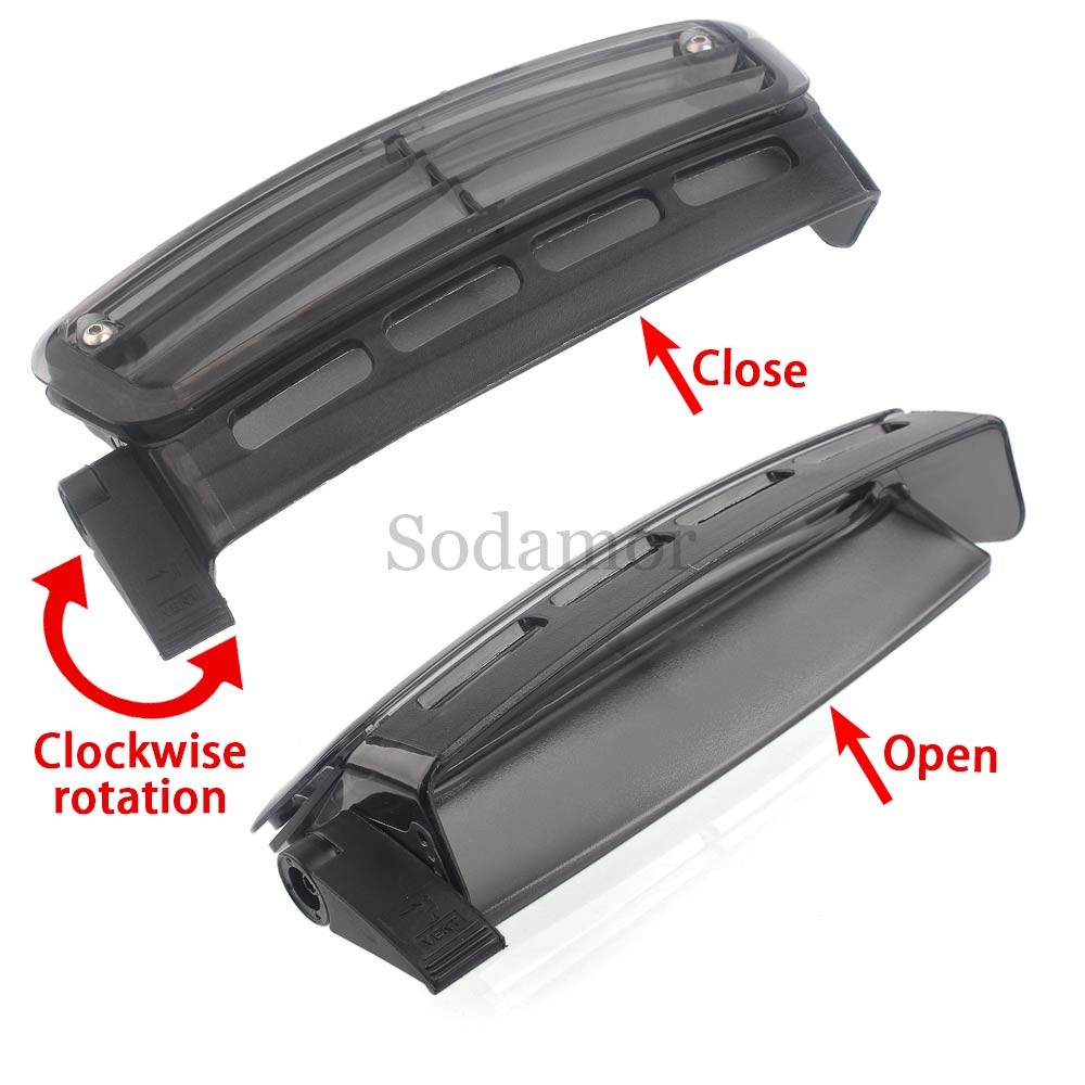 Motorcycle Windshield Windscreen w/ Air Vent For Honda Gold Wing GL1800A 2001-05