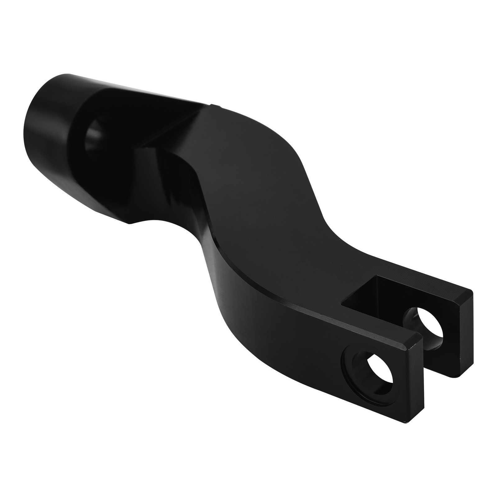 Black Passenger Rear Foot Peg Mount Kit Fit For Harley Touring Road King 1993-UP