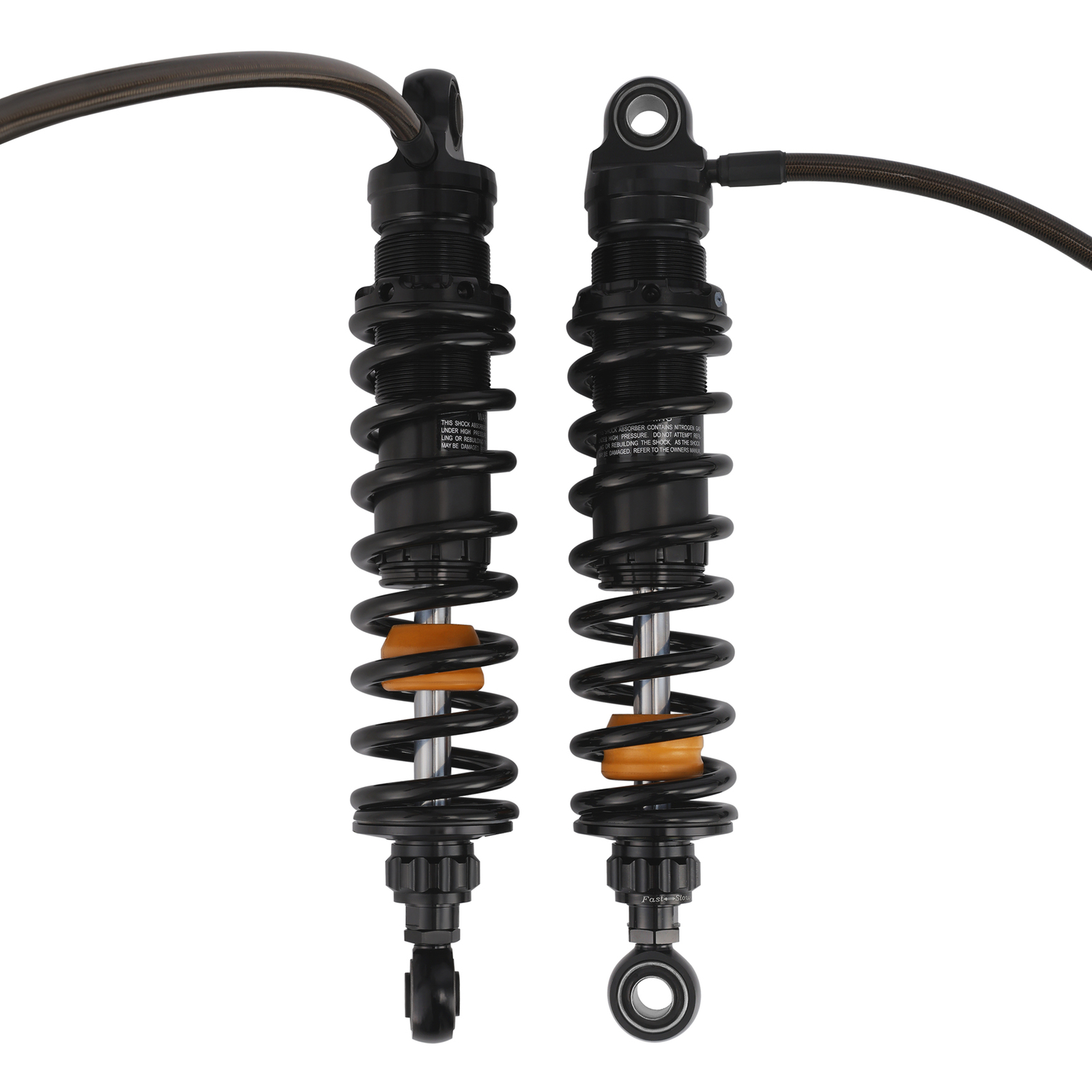 Remote Reservoir Rear Suspensions Shock Fit For Harley Touring Road Glide 14-24