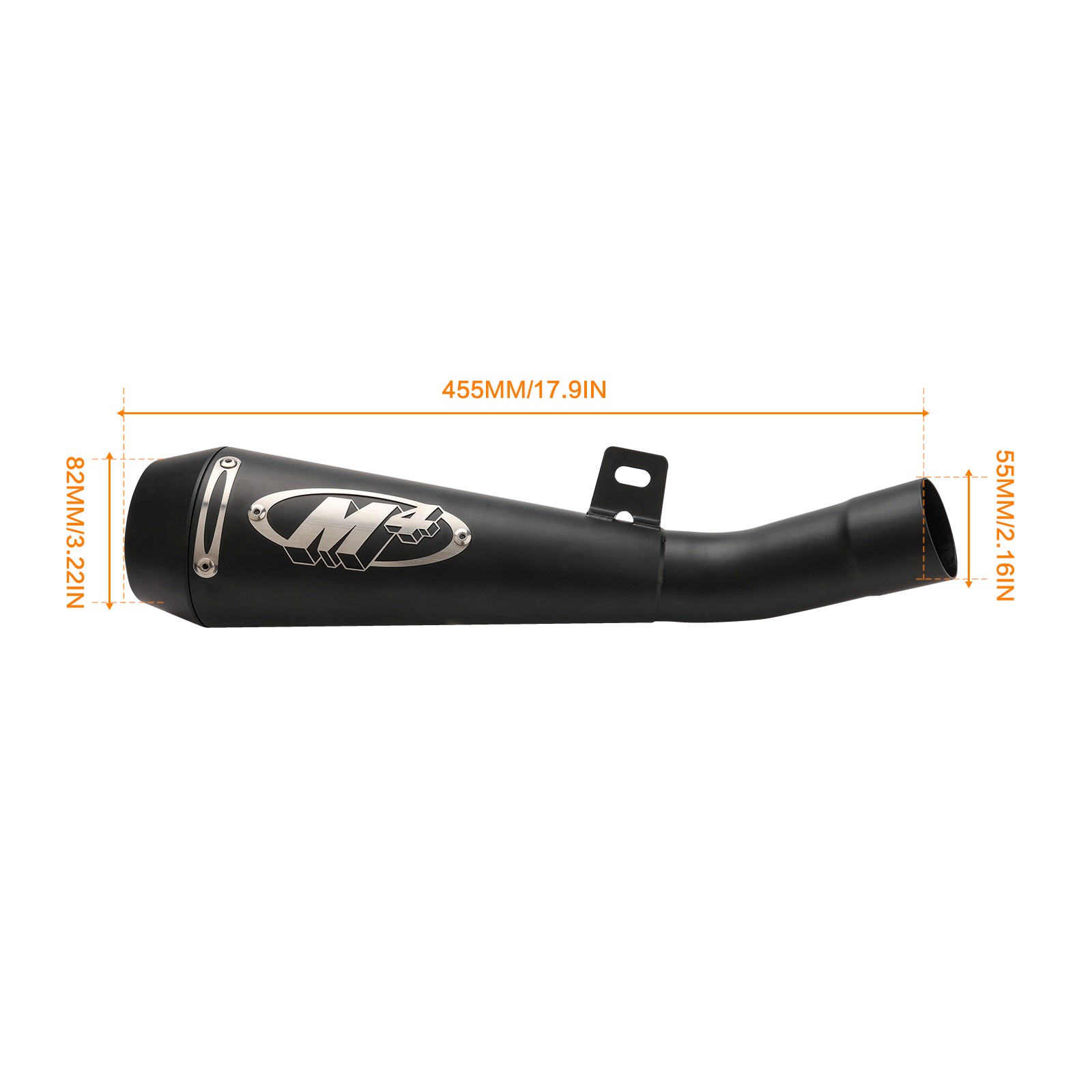 Slip On Exhaust System Muffler Tail Pipe For Kawasaki Ninja ZX6R ZX636 2009-2023