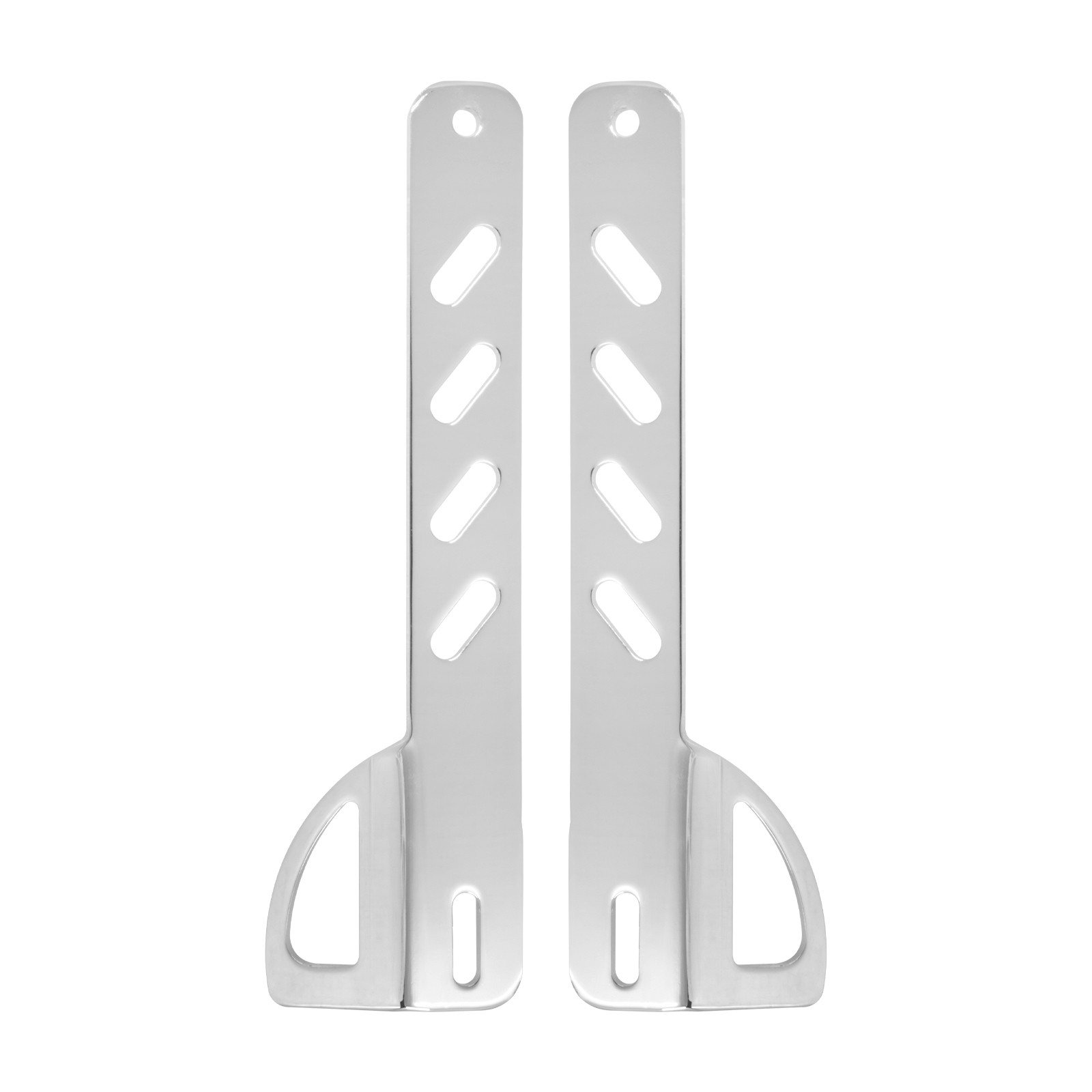 Chrome Front Fork Tie Down Brackets Mounting Holder Fit For Harley Softail 00-24
