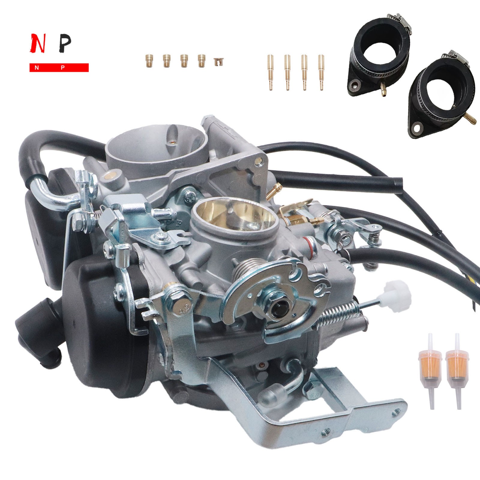 Carburetor + Intake Boot For 1999-2009 Yamaha V-Star 1100 XVS1100 Custom Classic